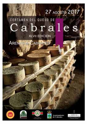 Cartel del certamen del queso de Cabrales 2017