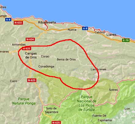 Ambito geográfico o localización geográfica del queso gamoneu 